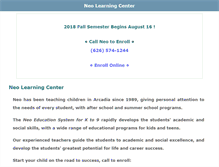 Tablet Screenshot of neolc.com